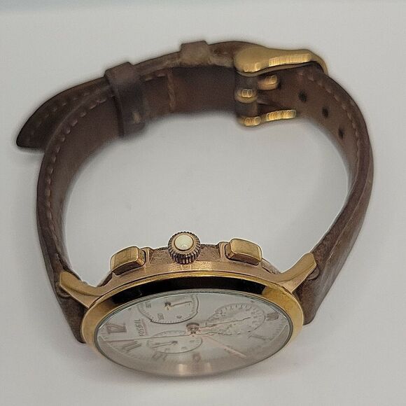 FOSSIL CH3016 Women's Brown Leather Analog Dial Quartz Genuine Wrist Watch BC265 - Picture 8 of 11